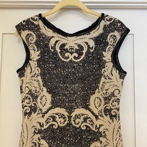 Unique, head turning, deco print shift dress!